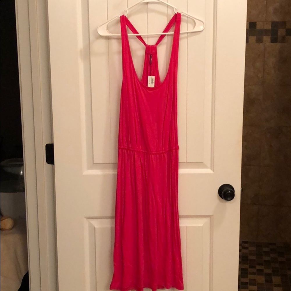 Hot pink racer back dress